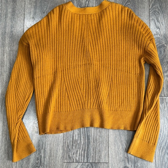 Cyrus Mustard Ribbed Cardigan - Picture 4 of 4